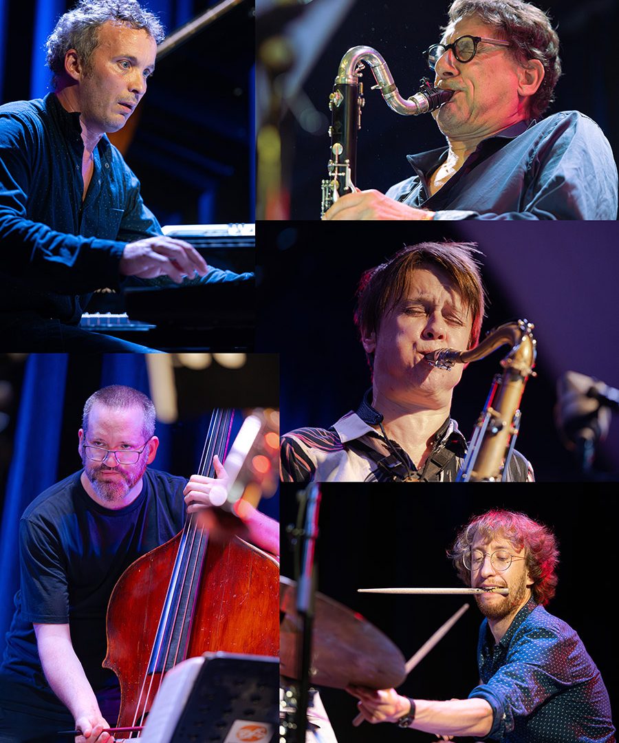 Frank Gratkowski, Ingrid Laubrock, Philip Zoubek, Robert Landfermann, Dominik Mahnig, LOFT, in cahoots